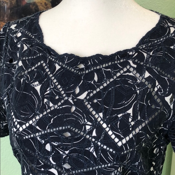 J. Crew Blue Eyelet Blouse - Picture 4 of 8